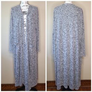 Duster Cardigan, Heathered Gray